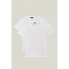 Nacar Store 2'li Paket Premium Yazlık Düz Renk Basic T-Shirt