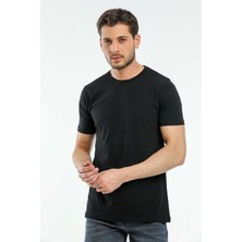 Nacar Store Premium Yazlık Düz Renk Basic T-Shirt