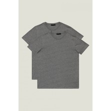 Nacar Store 2'li Paket Premium Yazlık Düz Renk Basic T-Shirt