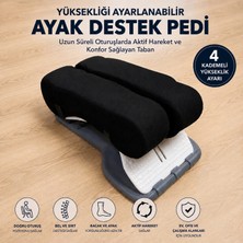 Viscora Ergonomik Ayak Destek Pedi – 4 Kademeli Yükseklik Ayarlı Aktif Hareket ve Gün Boyu Konfor Sistemi