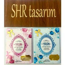 SHR Tasarım 100 Adet Isme Özel Hediyelik Pakette Yasin Mavi Pembe Renk Bebek Mevlütü , Sünnet Mevlütü 80 Sayfa 12*16 cm