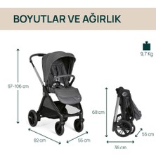 Freedom Storee Bellagio Bebek Arabası Black Satin