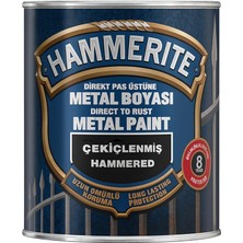 Hammerite Direkt Pas Üstü Çekiçlenmiş Metal Boya Siyah 0,75 Lt (Siyah)