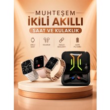 Kanonik Education Wireless Şarjlı Akıllı Saat ve Dijital Göstergeli Kablosuz Bluetooth Kulaklık Nabız Ölçer