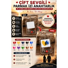 BirbeyStore Sevgili Parmak Izi Anahtarlık Seti Çift Anahtarlık