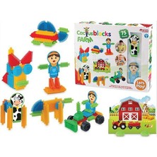 KSB Store 03312 Kaktüs Bloklar Çiftlik 75PCS