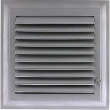 Menfez Banyo Wc Tuvalet Havalandırma Plastik Panjur Gri 45X65 cm