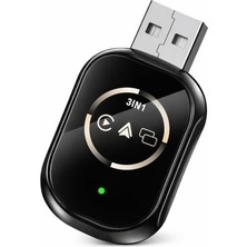 Carplay ve Android Auto Adaptör, 3 In 1 Evrensel Araç Multimedya Dönüştürücü, Ios ve Android
