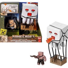 Minecraft Filmden Ilham Alan Aksiyon Figürü Seti, Işıklar, Sesler ve Ateş Topu Fırlatma Özel