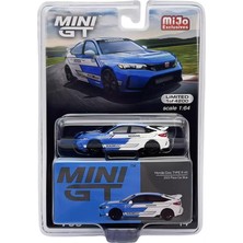 Ölçekli Minyatürler Model Araba Honda Civic Tip R #3 2023 Hız Araba Mavi 1/64 Diecast Model Arab