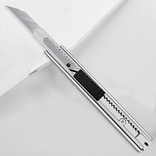 Adet Ince Metal Gövdeli Cep Tipi Mini Ince Maket Bıçağı Falçata 9mm