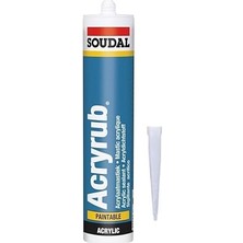 Acryrub 500 gr Beyaz Silikonize Mastik Dayanıklılık ve Performans İçin Özel Formül