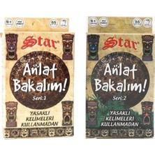 Star Anlat Bakalım Kartları Kelime Oyunu Seri:1 ve 2-2'li Set