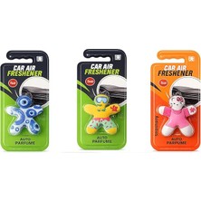 Şeklinde Araba Kokusu, Oto Parfüm, Green Citrus ve Strawberry Çeşitleri, 3'lü Set
