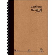 Journal A5 Spiralli Defter – Sert Kapak, 160 Sayfa, Kareli– Günlük, Ofis ve Hediye Kullanım�