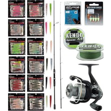 Silikonlu Lrf Seti Okuma Wave Up Spin 198CM 0.5-6gr 2 Parça Olta Kamışı&okuma Revenger Rv-25 Fd