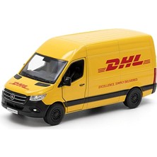 Dhl Mercedes-Benz Sprinter 1:46 Ölçekli 5 Inç Döküm Metal Model Oyuncak Kargo Van