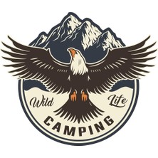 Road Camping Offroad Adventure Sticker Kartal 14 x 12 cm