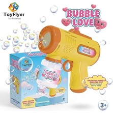 Baloncuk Makinesi Pilli Köpük Tabancası Otomatik Sızdırmaz Tasarım Bubble Gun Sarı