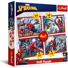 Puzzles - "4'ü 1 Arada" - Kahraman Örümcek Adam/disney Marvel Örümcek Adam