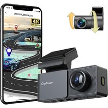 A3 4K Wifi Dahili Gps Araç Kamerası (Ön + Arka Kamera)
