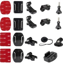 19'u 1 Arada Aksiyon Kamerası Aksesuar Seti, Gopro Hero 9 Siyah 8 Max 7 6 5 4 Siyah Gopro 2018 Otur
