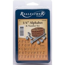 Crafts Metal Alfabe ve Rakamlar Damga Seti 1/4 Inç