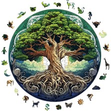 Puzzle Yetişkin - Hayat Ağacı - 252 Parça, 29 x 29 cm - Yapıştırıcı Folyo Dahil - Benzersiz