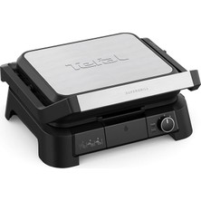 Tefal Supergrill 3in1 4 Porsiyon Kapasiteli 2000 Watt Barbekü Izgara ve Tost Makinesi - Inox