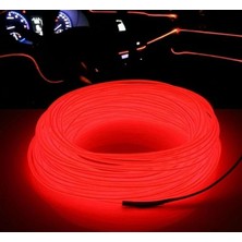 Kırmızı 5 Metre Universal Ip Neon LED Araç Içi Aydınlatma 12V LED Ip Formlu Trim