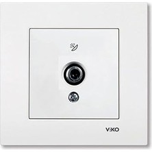 Viko Karre Beyaz Tv Uydu Prizi(F Konnektör),