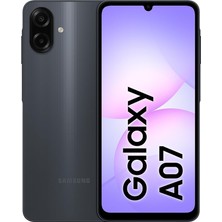Galaxy A07 Lte, Android Akıllı Telefon, 4gb Ram, 128GB Hafıza, Siyah, Büyük Ekran, 6 Nm Işlemc