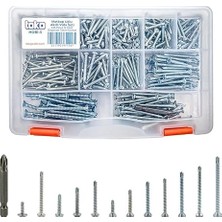 Hobi-3 Matkap Uçlu Akıllı Vida Seti 435 Parça 14 Çeşit Organizer Takım Çantalı