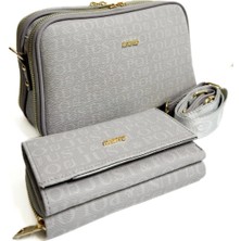 Just Polo Kopya - Kadın Omuz Çantası ve Cüzdanı Kombin 6011MH