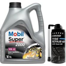Super 2000 X1 10W40 Motor Yağı 4 L + 00120 Carpex Oto Lastik Tamir Kiti 300 ml