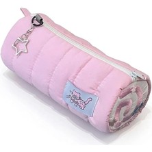 Narutomaki Y2K Rulo Pembe Kalemlik Pembe Kırtasiye Makyaj Düzenleyici Çanta Kalem Kutusu