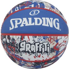 Üniseks – Yetişkin Graffiti Sz6 Top, Mavi/kırmızı, 7
