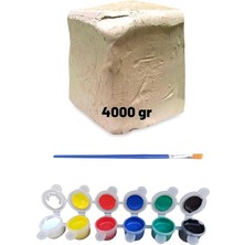 Hamuru Başlangıç, Kil Çamuru Seti, Doğal Oyun Hamuru 4000 gr