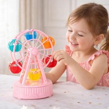 Dönme Dolap Müzik Kutusu, 10 x 16CM, Kurmalı Melodili Ferris Wheel Müzik Kutusu, Pasta Üstü Do