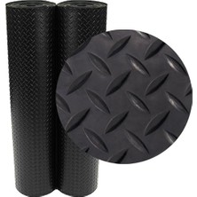 Kauçuk Rulo "diamond-Plate" - 3 mm x 1,2 M x 0,3 M Rulo - Siyah
