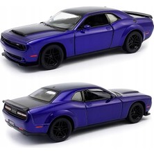 2023 Dodge Challenger Srt Model Araba, Yeşil, 1:36 Ölçek Die-Cast Metal Koleksiyon Arabası (Mor)
