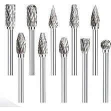 Dremel Uyumlu Mini Oyma Gravür Uç Seti 10'lu Ahşap Metal Plastik Için, 7430000722462
