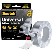 Üniversal Jel Bant, 30 mm x 3 M, Çift Taraflı Nano Montaj Bandı, Şeffaf, Su Geçirmez, Çıkar�