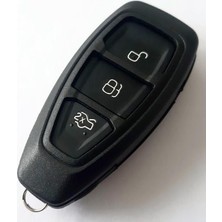 Keys Ford Focus, Mondeo, Fiesta Için 3 Tuşlu Akıllı Anahtar Kumanda Kabı, Siyah, 1. Kalite