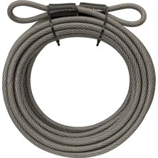 Lock 70DCC Çelik Bisiklet Kilit Kablosu, 9.1 M Uzunluk x 0.95 cm Çap, Vinil Kaplı Halkalı Kablo