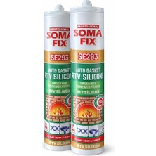 SE293 Kırmızı Rtv Silikon 280 gr – Yüksek Isıya Dayanıklı, Conta ve Sızdırmazlık Silikon