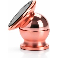 Araba Manyetik Telefon Tutucu 360 Derece Döner Mıknatıslı Mini Metal Stand Torpido Panel Yapış