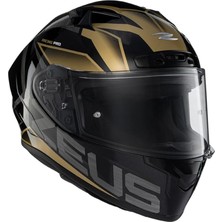 ZS-826 Bk3 Kapalı Motosiklet Kaskı Gold Xl