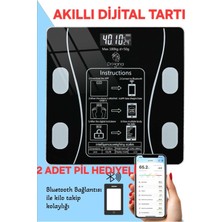 Empressco Dijital Tartı Baskül, Vücut Kitle ve Yağ Ölçer, Sağlıklı Takip Toolu
