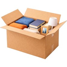 Kolisi 53X48X45 cm – Çift Oluklu Sağlam Karton Koli, Ev Eşya Taşıma Kolisi, Nakliye Ambalaj K